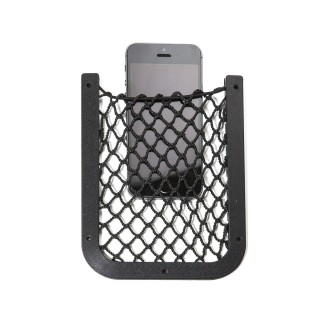 1 - Bolso de rede para celular preto para carro van campista